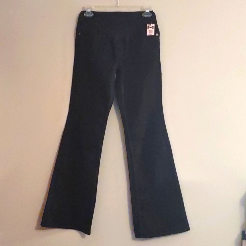 New Old‎ Navy Size 2 Come to Mama maternity flair full panel black Jean